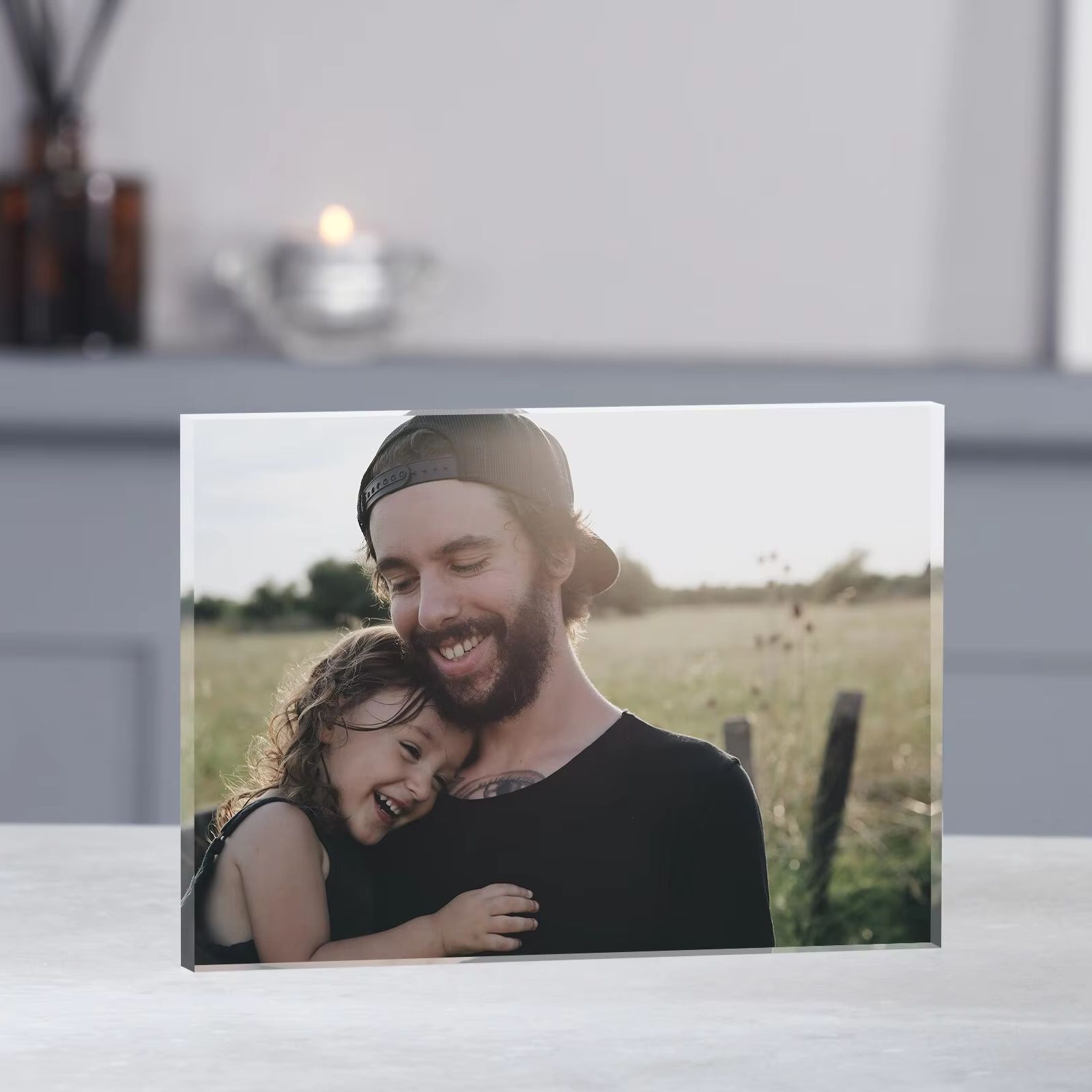 Photo Acrylic Block - 맞춤형 사진 아크릴 블록 명판, 맞춤