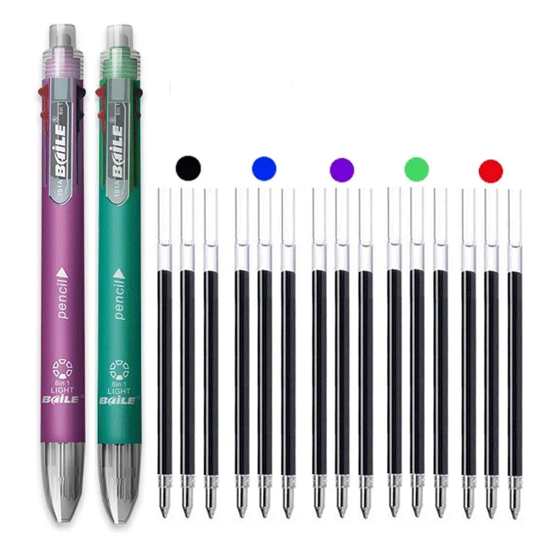 Staedtler Pencil Lumocolor - 4/12Pcs 6 in 1 멀티 컬러