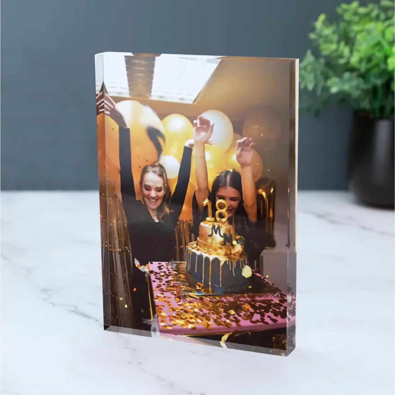 1개 맞춤형 아크릴 사진 블록, 가족, 커플, 결혼기념 - Photo Acrylic Block 리뷰 및 가격