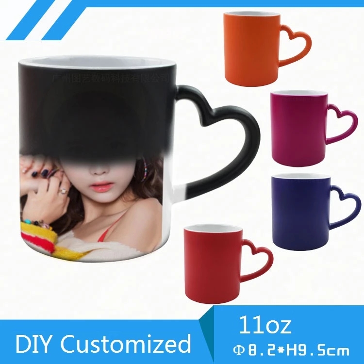 DIY 맞춤형 매직 머그컵 350ML 온수 전사 컬러  - Sublimation Mug White 리뷰 및 가격