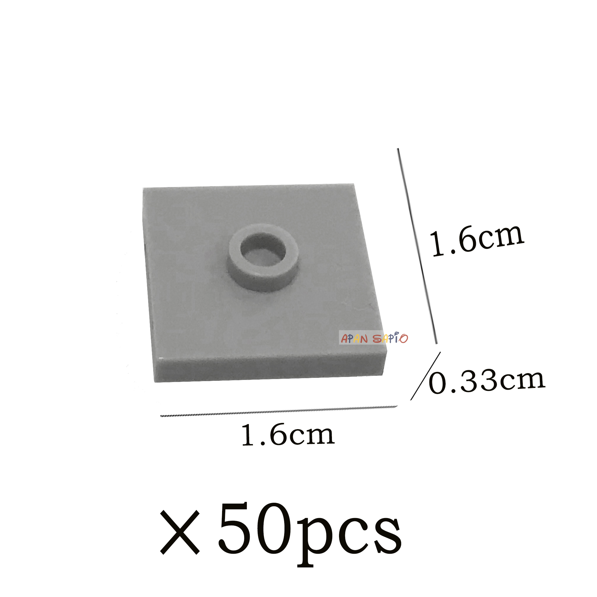 50 개 DIY 빌딩 블록 볼록 좌석 벽돌 2x2 도트 - Ceramic Tile Blank 리뷰 및 가격