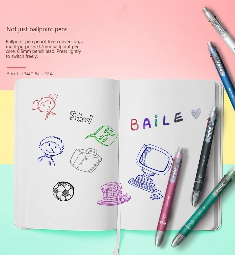 4/12Pcs 6 in 1 멀티 컬러 펜 볼펜 세트 개 - Staedtler Pencil Lumocolor 리뷰 및 가격