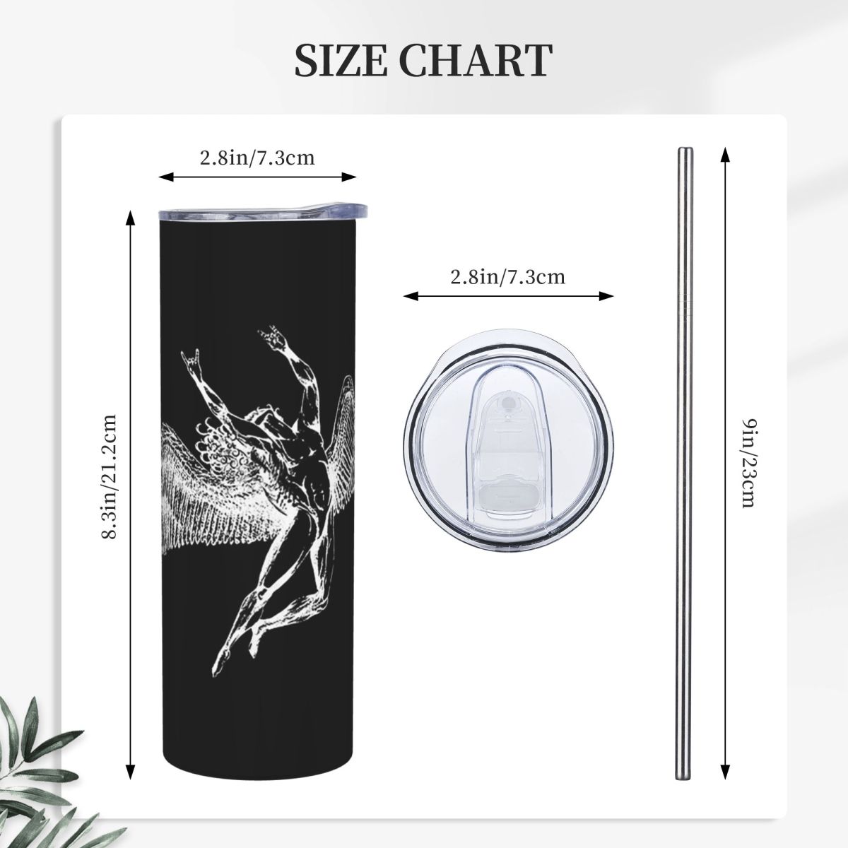 이카루스가 뿔을 던지다 - 흰색 이카루스 디자인, 아래 - Tumbler 20Oz White 리뷰 및 가격