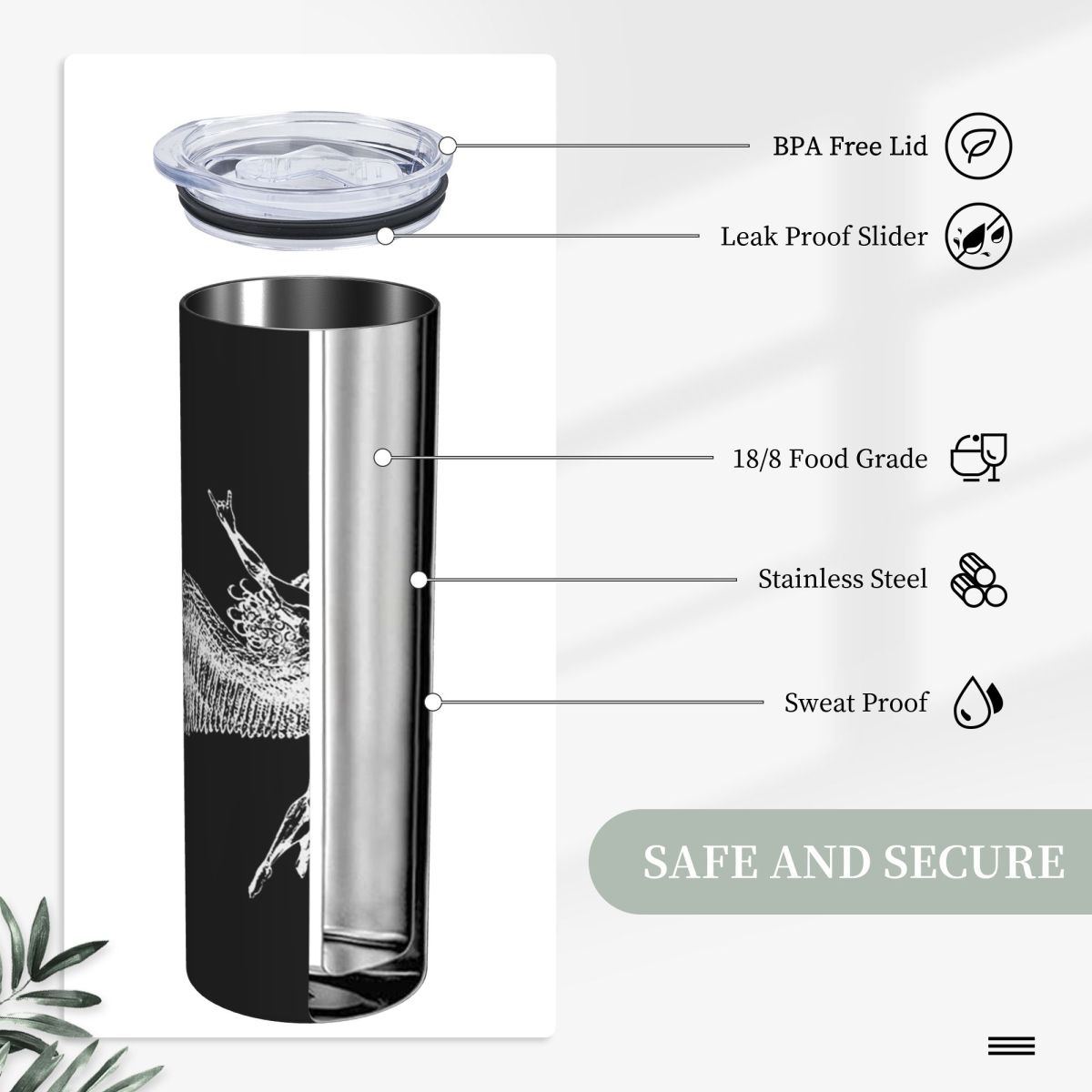 이카루스가 뿔을 던지다 - 흰색 이카루스 디자인, 아래 - Tumbler 20Oz White 리뷰 및 가격